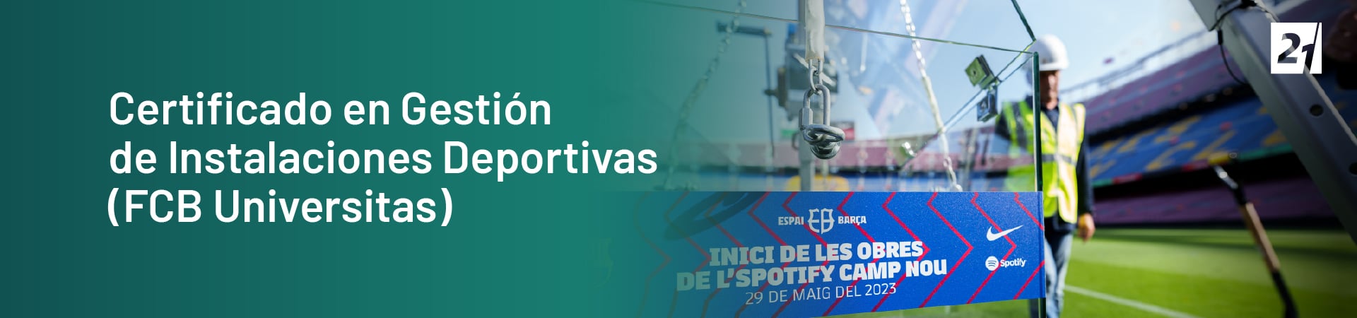 Header Desktop Certificado en Gestión de Instalaciones Deportivas (FCB Universitas)