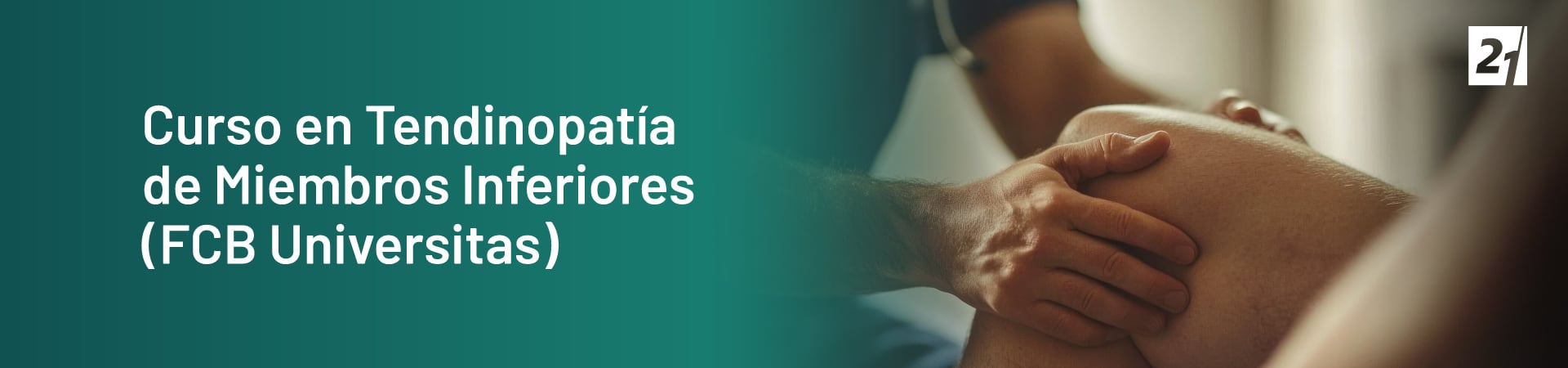 Header Desktop Curso en Tendinopatía de Miembros Inferiores (FCB Universitas)